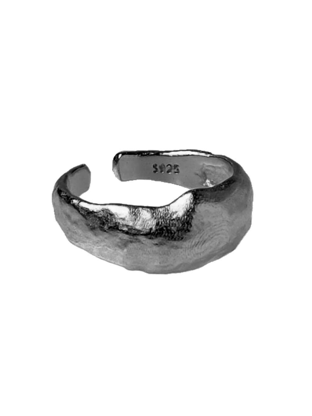 Anillo Impronta Plateado