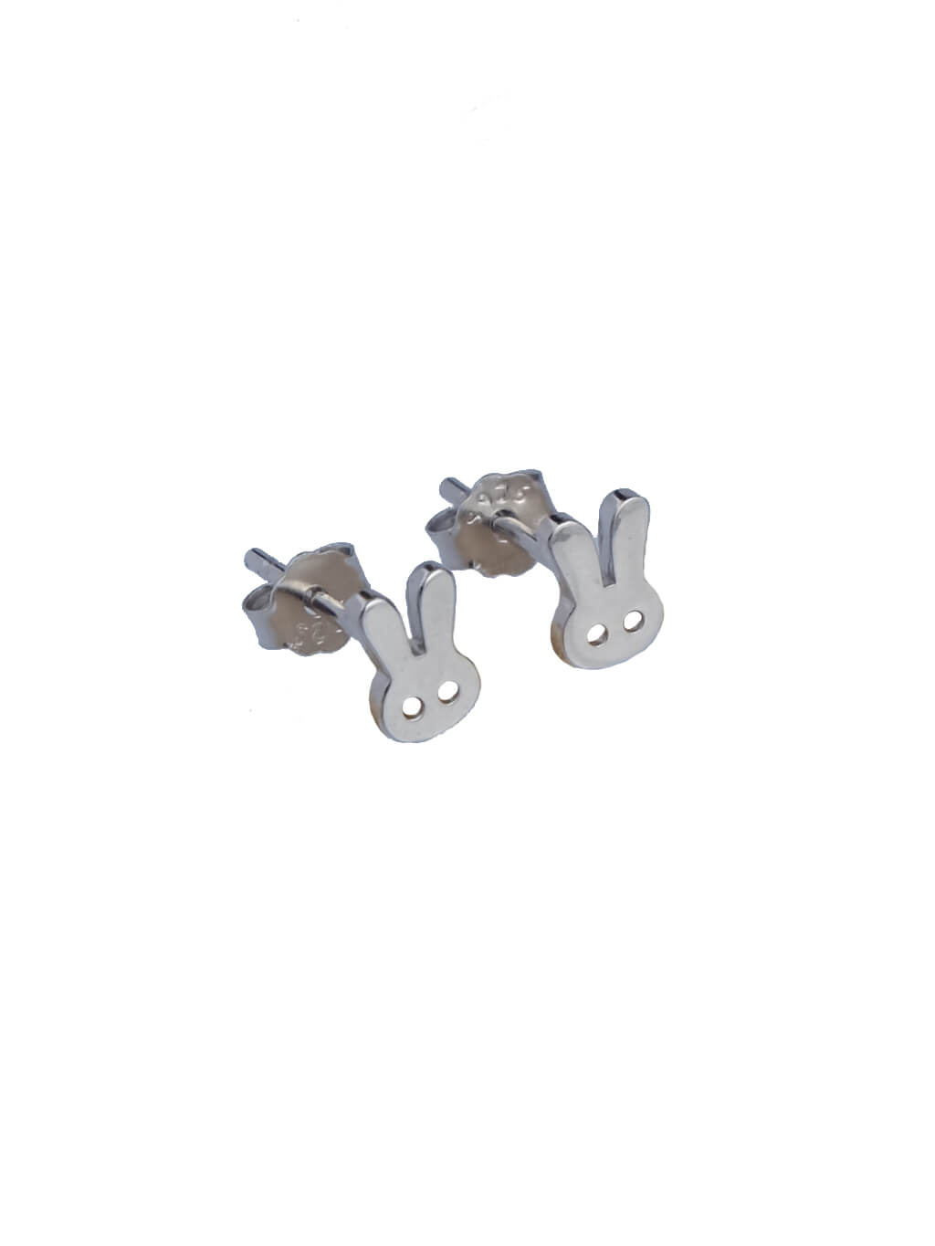 Pendientes Bunny Plateados